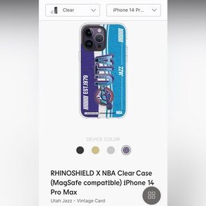 Utah Jazz iPhone 14 Pro Max Case w/MagSafe